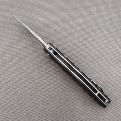 VORIXN KA002 open spine-side structure showing blade alignment and handle thickness.