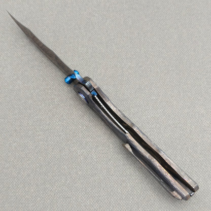 VORIXN Rexveil KB154 Folding Knife – open edge side locking structure showing frame lock and inner construction.