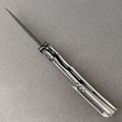 VORIXN Yokai KB106 Folding Knife – open edge side locking structure showing frame lock and inner construction