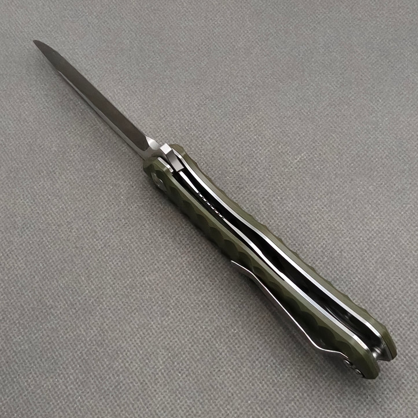 VORIXN Flipper Messer Edelstahl & G10 Griff (9,9 cm 9Cr18 Klinge) KA010