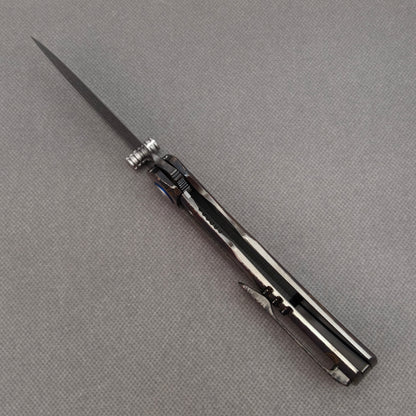Vorixn „TOPOGRAPH“ Flipper- & Daumenpin-Messer, Titan-Griff (9,1 cm Klinge aus 10Cr15CoMoV Stahl) KB046