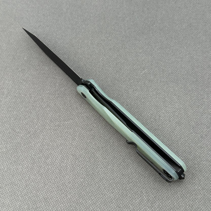 VORIXN KM005 open edge-side locking structure showing liner lock area and inner handle construction.