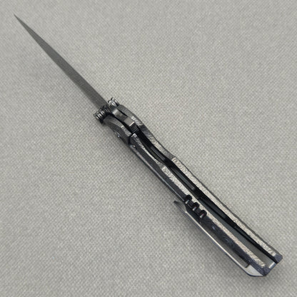VORIXN Prism KB129 Folding Knife – open edge side locking structure showing frame lock and inner construction