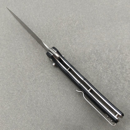 Couteau VORIXN Flipper en acier inoxydable et manche G10 (lame D2 de 3,7") KA014