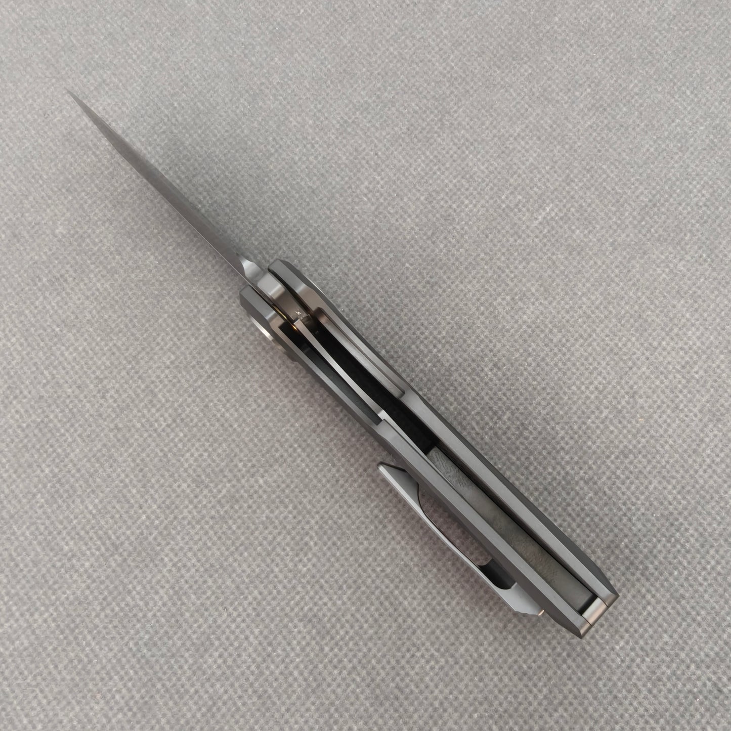 VORIXN "Aerial" Flipper Knife PVD Coating Titanium Handle (2.8" CPM S35VN Blade) KB072