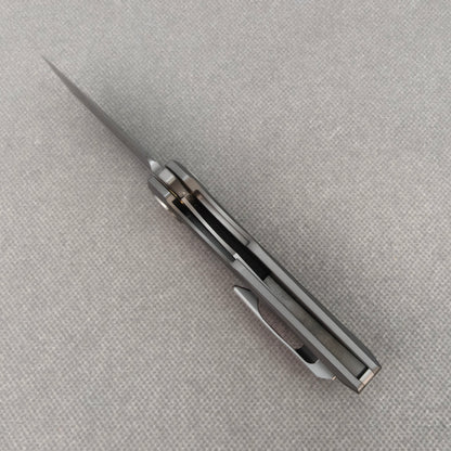 VORIXN "Aerial" Flipper Knife PVD Coating Titanium Handle (2.8" CPM S35VN Blade) KB072