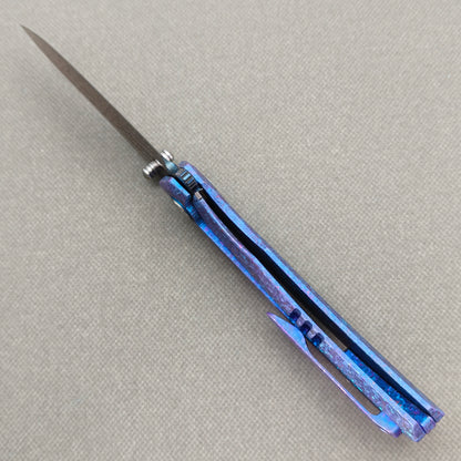 VORIXN Rimeflare KB132 Folding Knife – open edge side locking structure showing frame lock and inner construction.