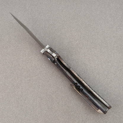 VORIXN „Skull Titanium“ Flipper- & Daumenpin-Messer, titangraviert, Griff mit eloxierter Farbgebung (4,0" 10Cr15CoMoV Klinge) KB006