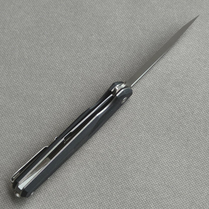 Couteau pliant VORIXN Flipper avec manche en fibre de carbone et acier 2Cr13 (lame D2 de 3,8") KM002