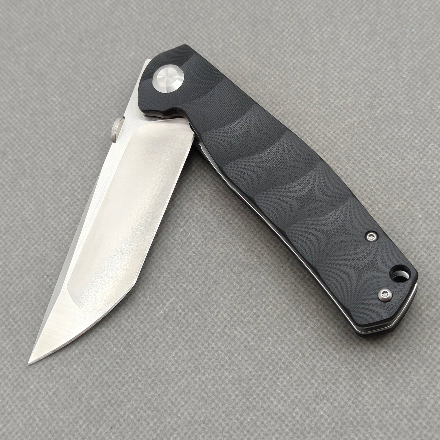 VORIXN Flipper- und Daumenpin-Messer, Edelstahl, G10-Griff (3,8" 9Cr13 Klinge) KA005