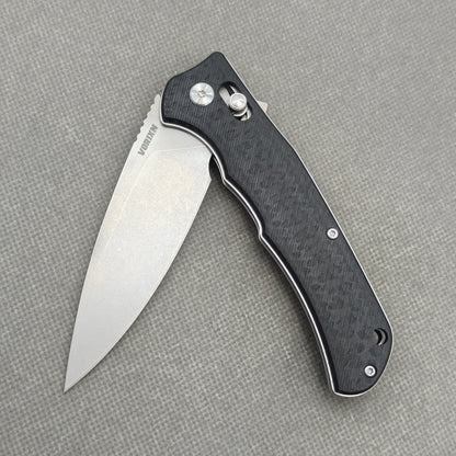 Couteau VORIXN Flipper en acier inoxydable et manche G10 (lame D2 de 3,7") KA014