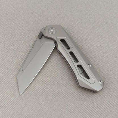 VORIXN "Aerial" Thumb Stud Knife PVD Coating Titanium Handle (3.2" M390 Blade) KB071