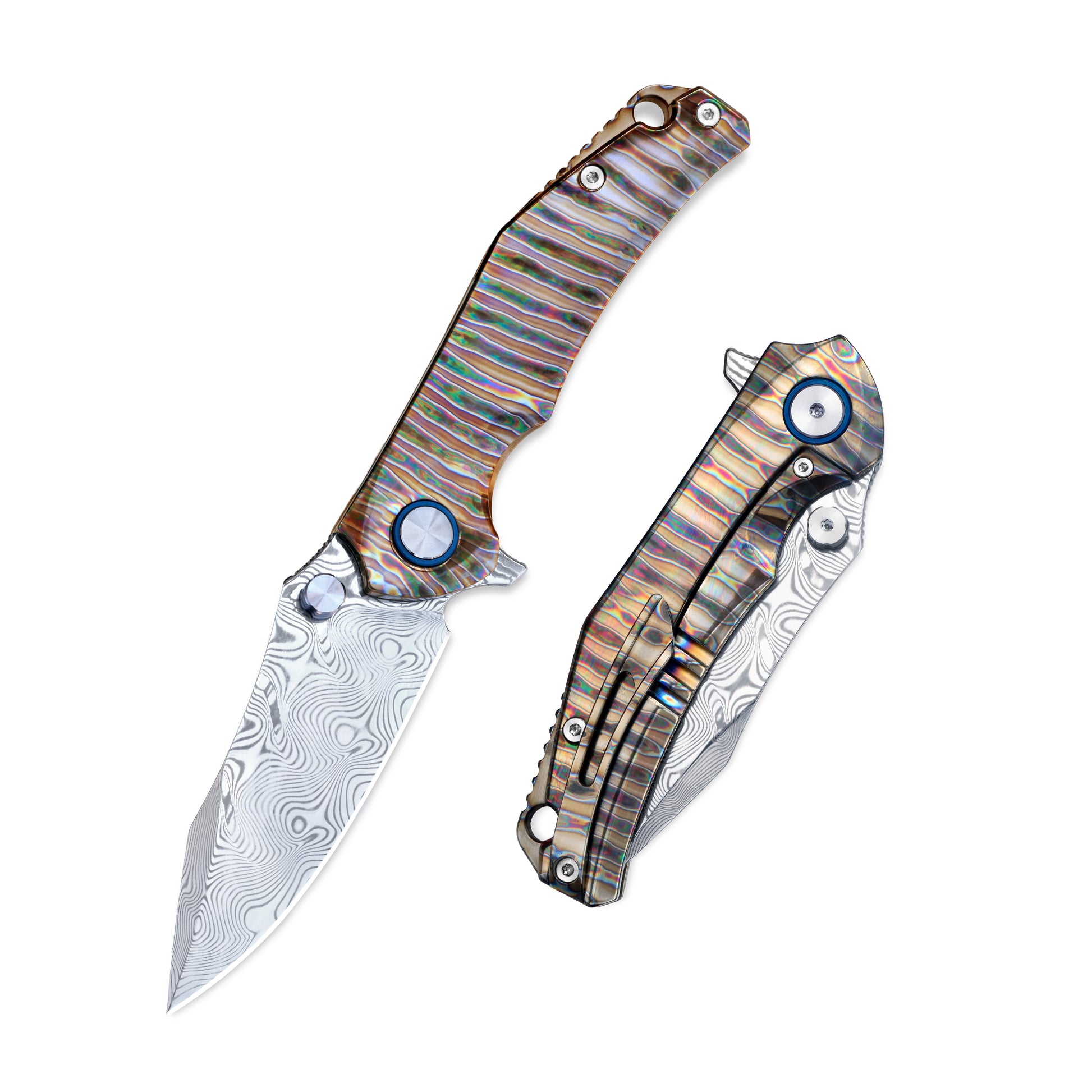 Folding knife opened and closed comparison – VORIXN KB029