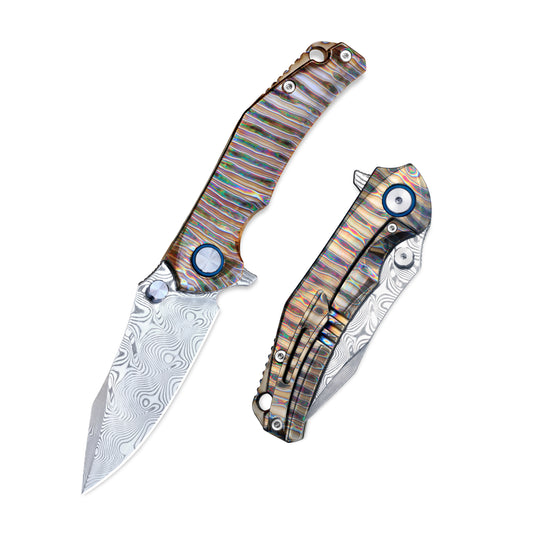 Folding knife opened and closed comparison – VORIXN KB029