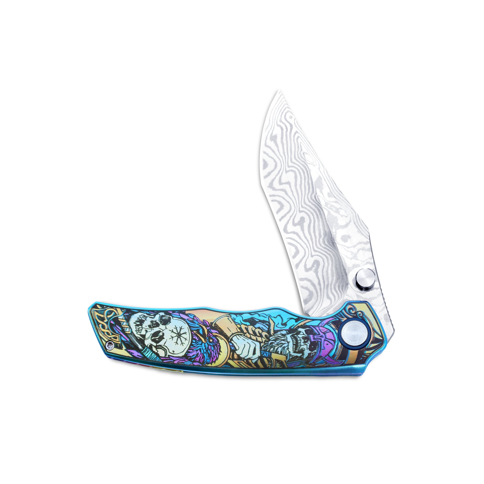 VORIXN KB034 Timeless half-open position with the handle shown horizontally from the non-clip side