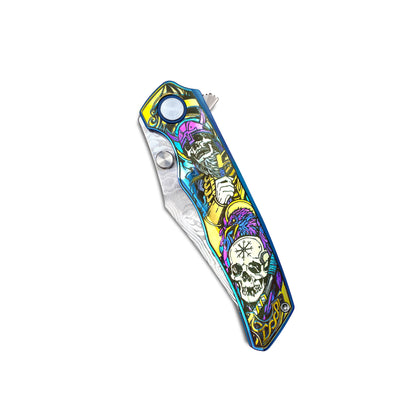 VORIXN KB034 Timeless closed view highlighting the handle pattern and full profile from the non-clip side