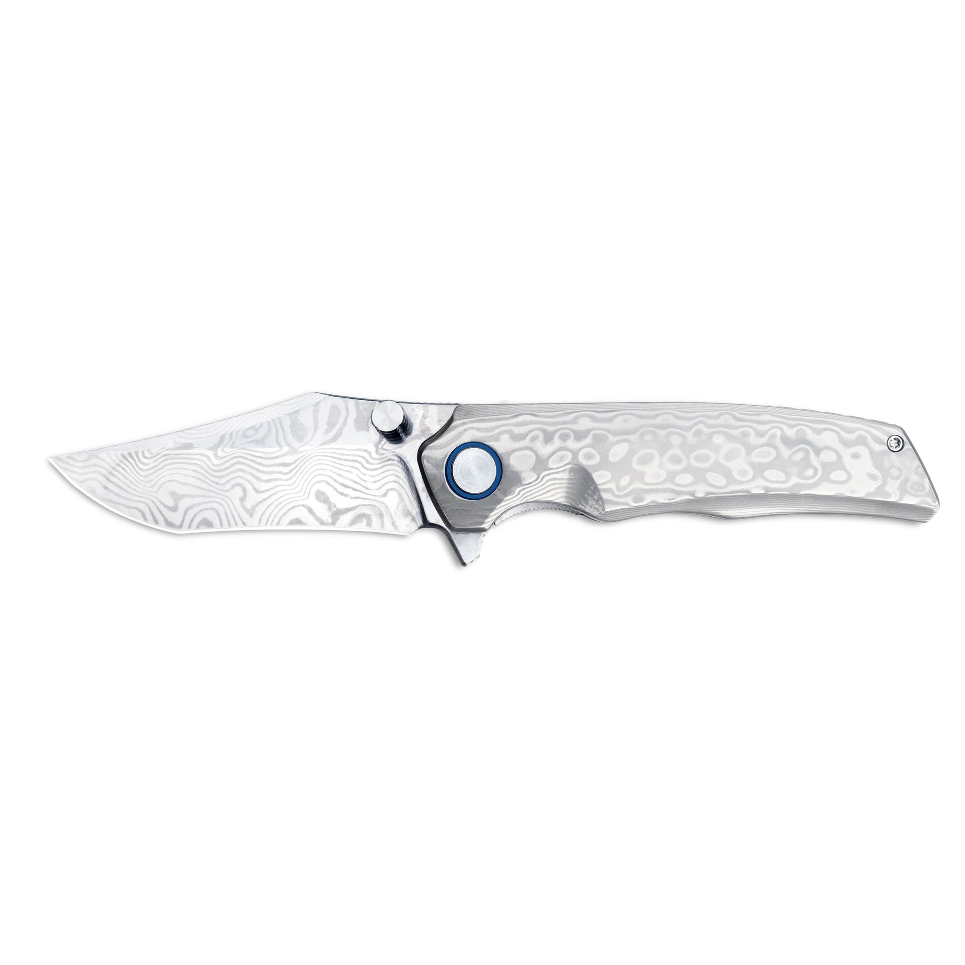 VORIXN KB032 open knife non-clip-side view with horizontal blade position