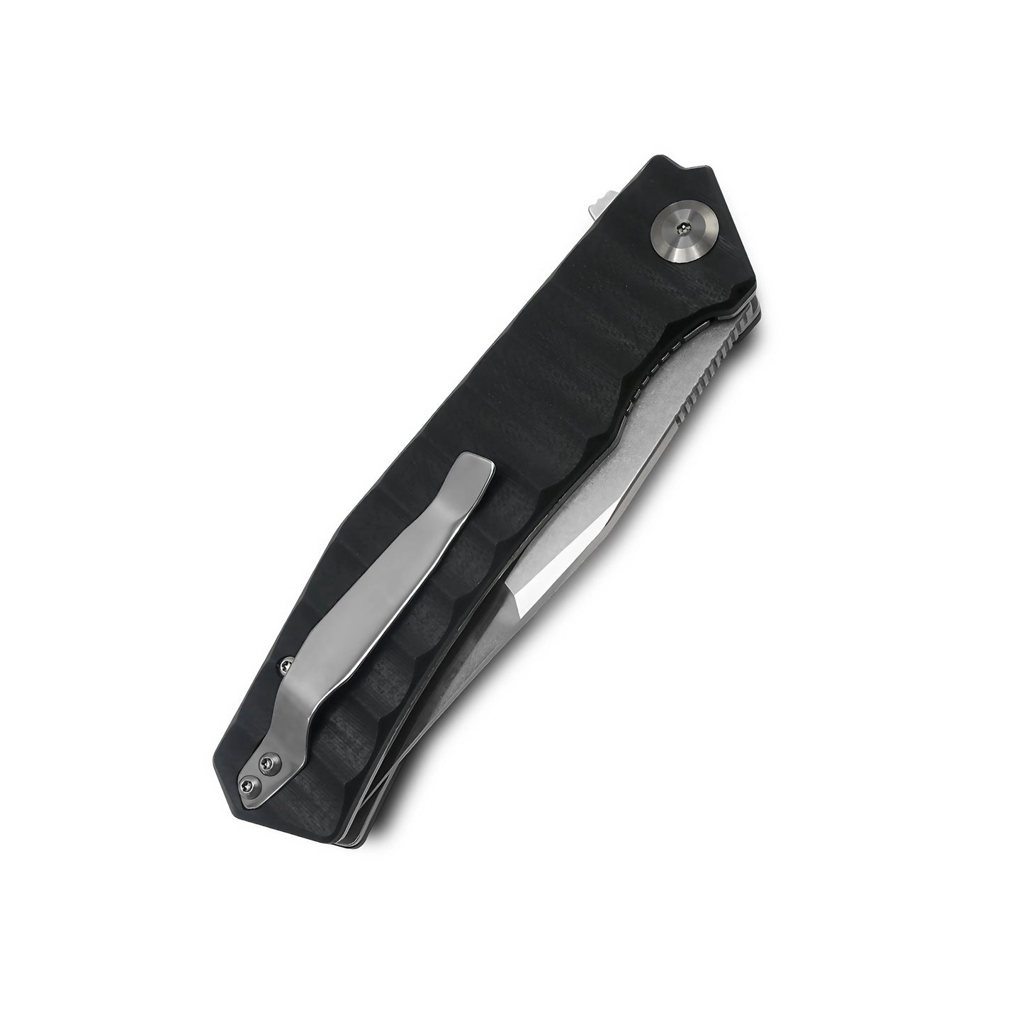 VORIXN Flipper Knife Stainless Steel & G10 Handle (4.0" 9Cr13 Blade) KA002