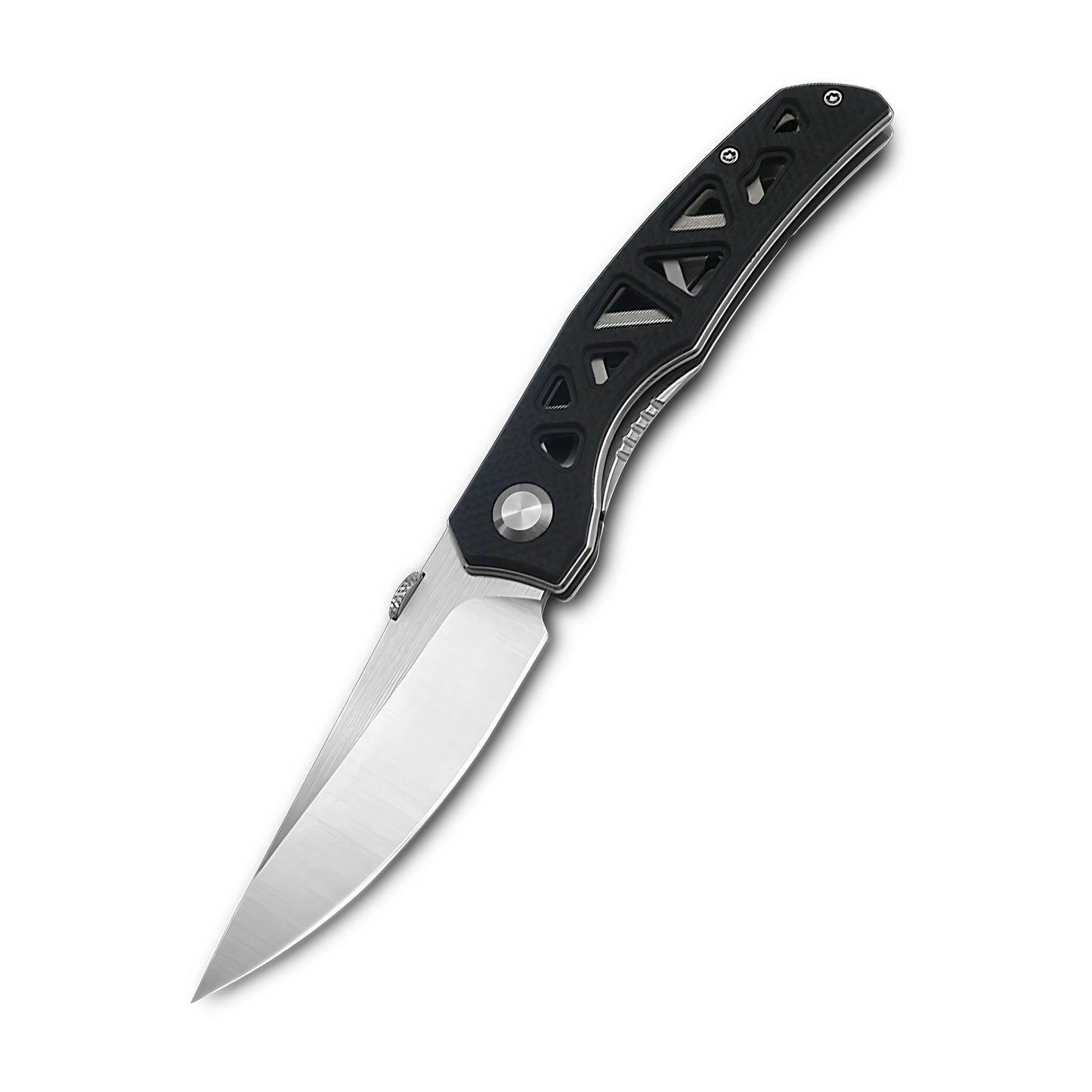 VORIXN Flipper & Thumb Stud Knife Stainless Steel & G10 Handle (3.8" 9Cr13 Blade) KA003