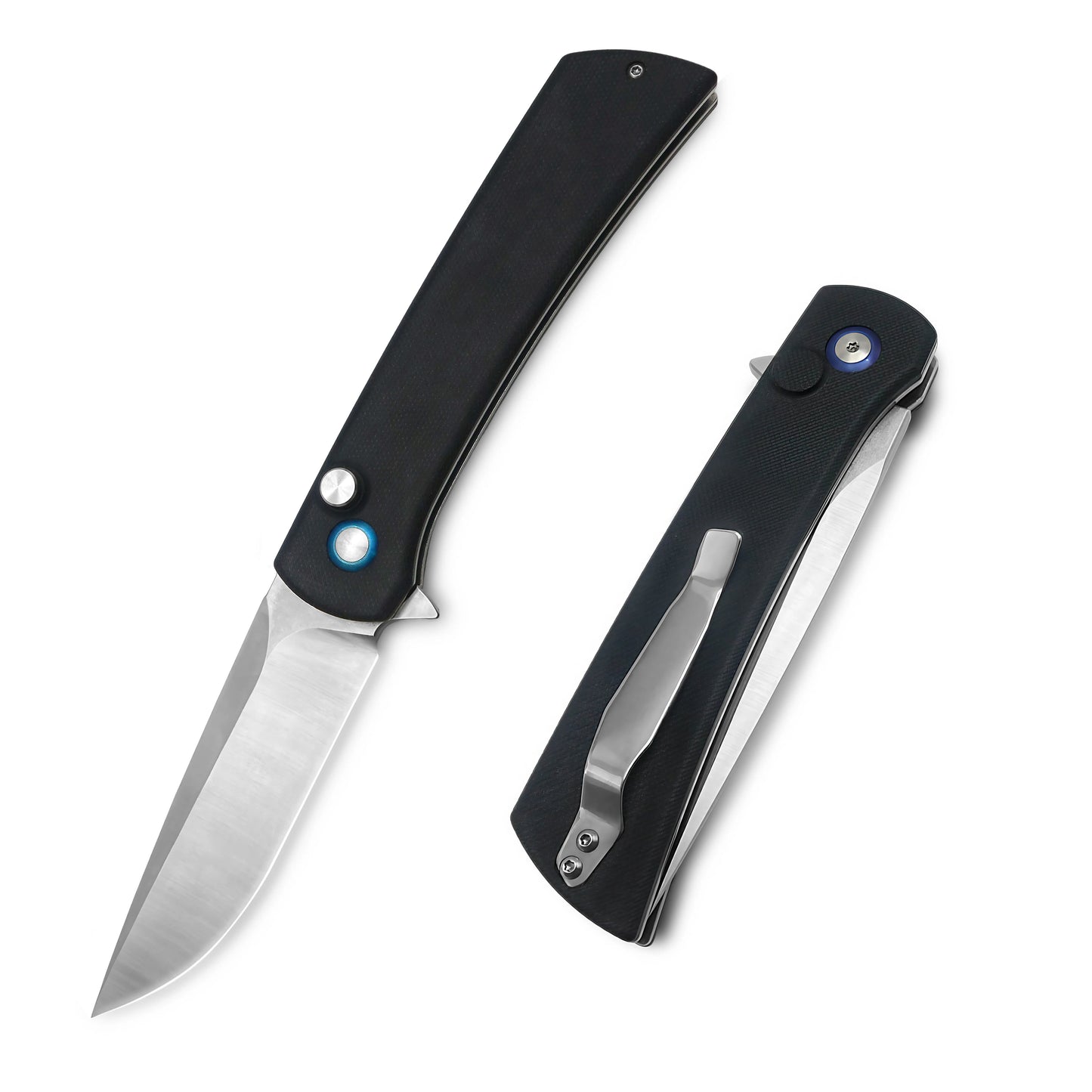 VORIXN Flipper Knife Stainless Steel & G10 Handle (4.1" 9Cr13 Blade) KA004