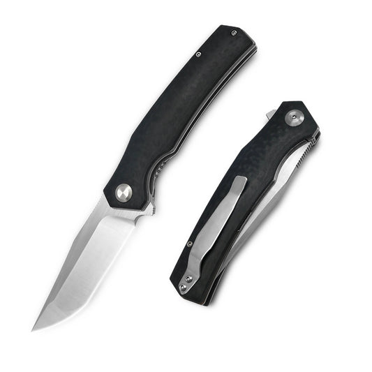 VORIXN Flipper Knife Stainless Steel & G10 Handle (4.1" 9Cr13 Blade) KA006