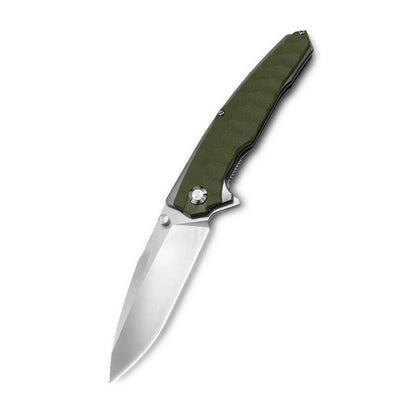 VORIXN Flipper & Thumb Stud Knife Stainless Steel & G10 Handle (5.4" 9Cr13 Blade) KA007
