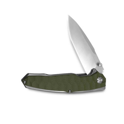 VORIXN Flipper & Thumb Stud Knife Stainless Steel & G10 Handle (5.4" 9Cr13 Blade) KA007