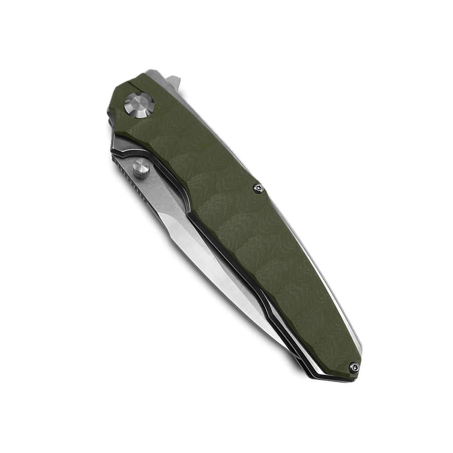 VORIXN Flipper & Thumb Stud Knife Stainless Steel & G10 Handle (5.4" 9Cr13 Blade) KA007