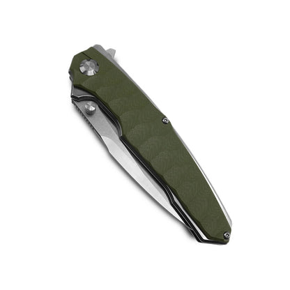 VORIXN Flipper & Thumb Stud Knife Stainless Steel & G10 Handle (5.4" 9Cr13 Blade) KA007