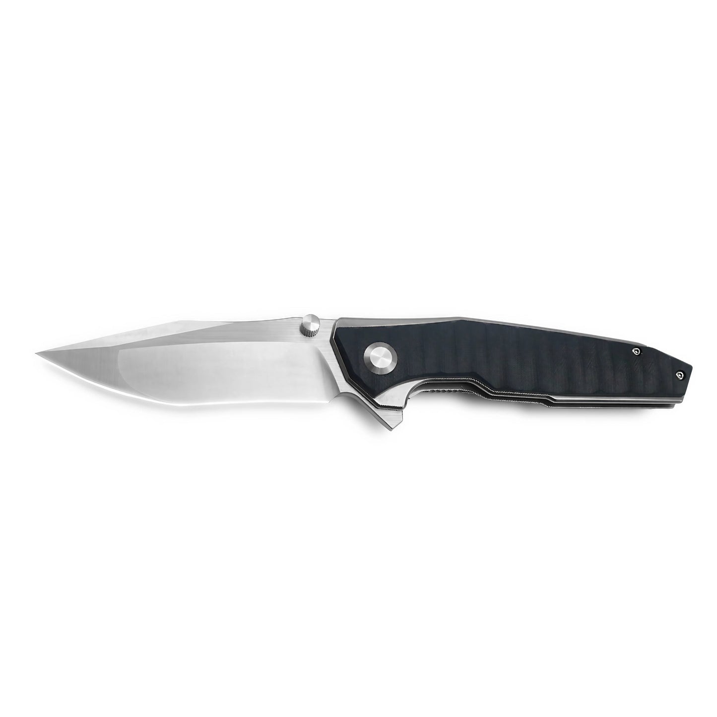 VORIXN Flipper & Thumb Stud Knife Stainless Steel & G10 Handle (5.0" 9Cr13 Blade) KA008