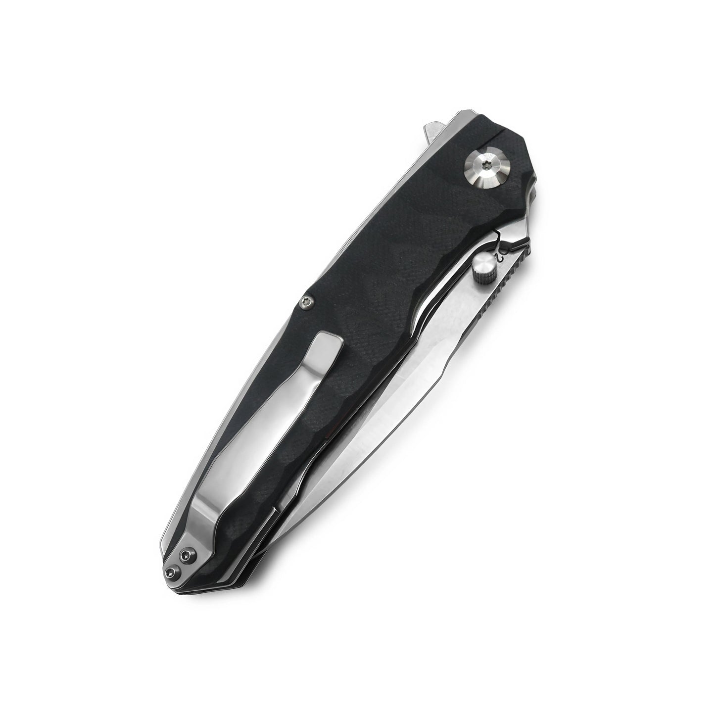 VORIXN Flipper & Thumb Stud Knife Stainless Steel & G10 Handle (4.3" 9Cr13 Blade) KA009