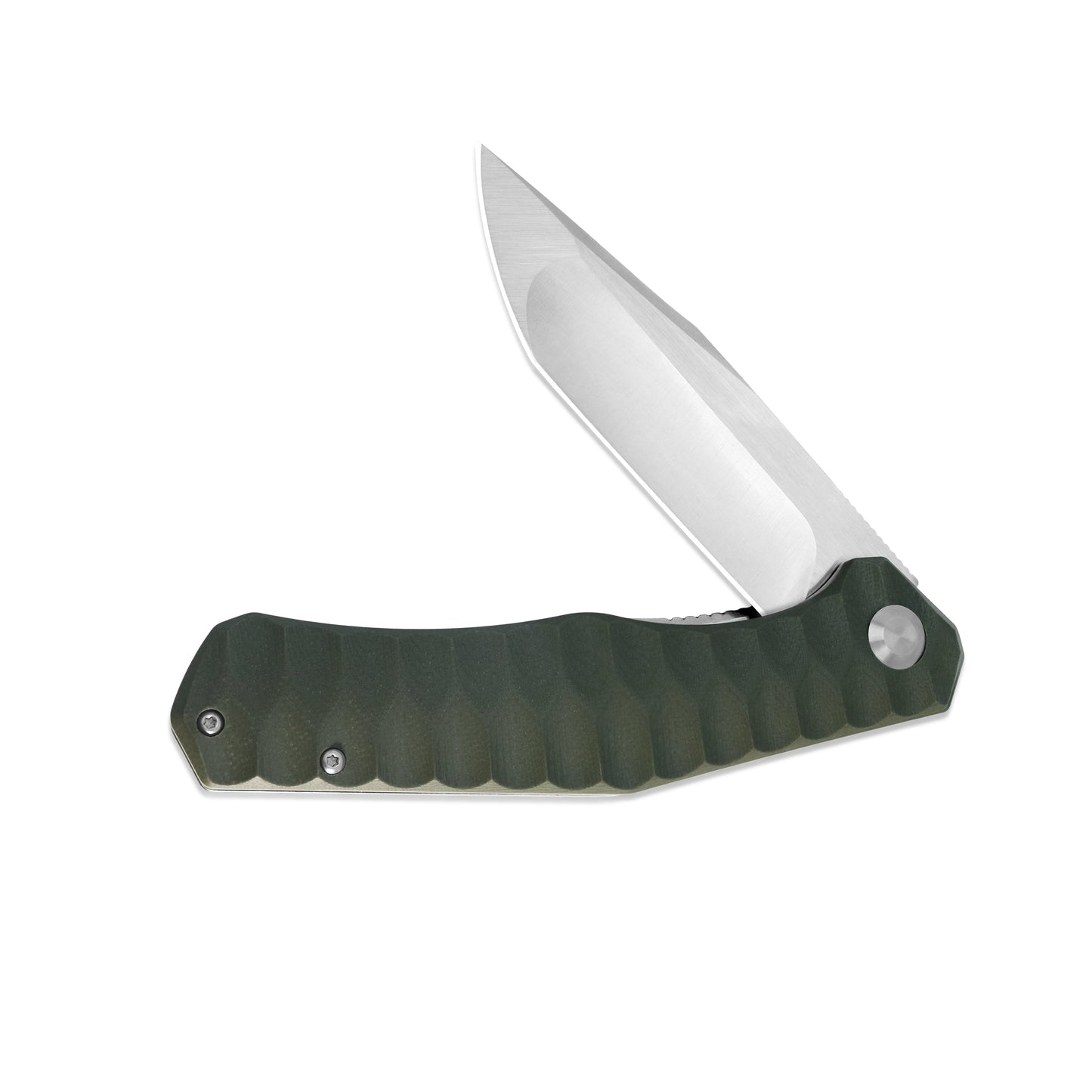 VORIXN Flipper Knife Stainless Steel & Micarta Handle (3.9" 9Cr18 Blade) KA010