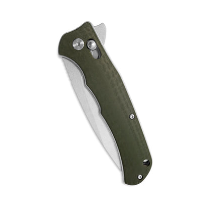 VORIXN KA011 closed knife showing carbon fiber handle pattern full view