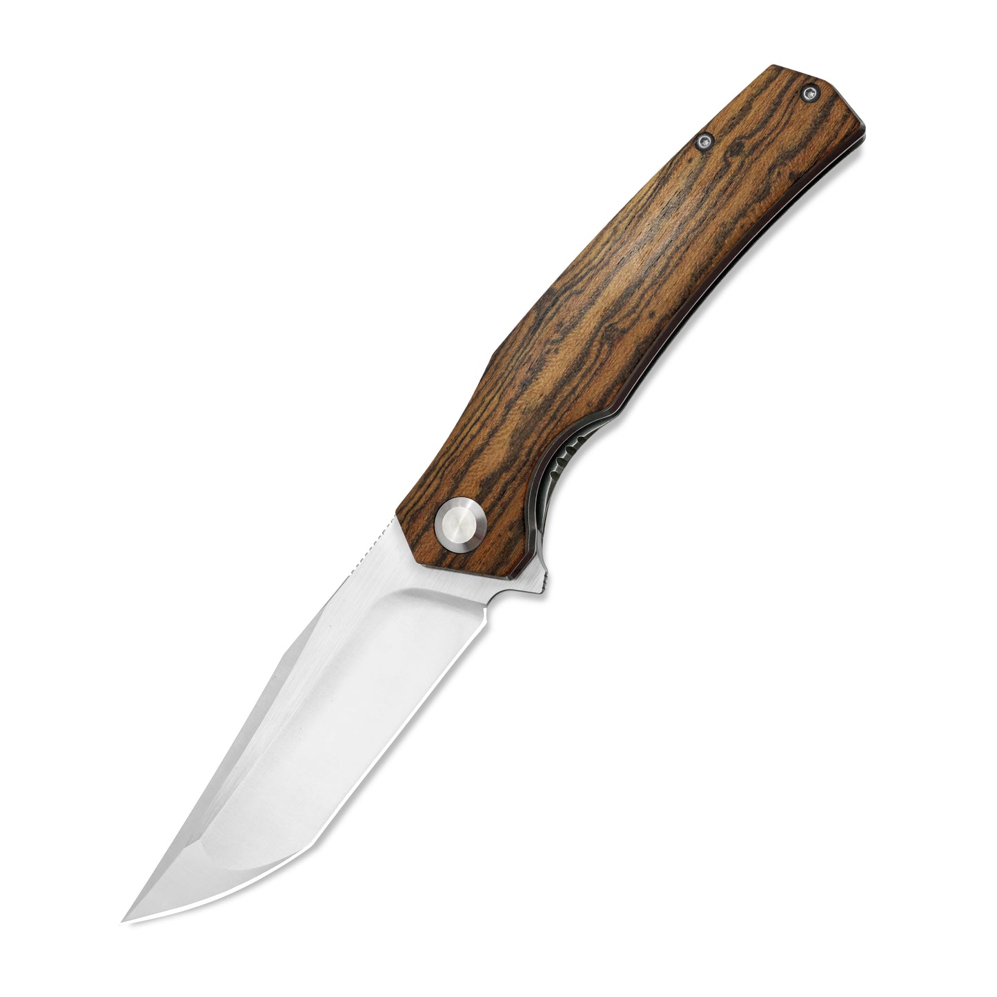 VORIXN Flipper Knife 2Cr13 & Bocote Handle (4.0" 9Cr8 Blade) KA013