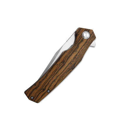VORIXN Flipper Knife 2Cr13 & Bocote Handle (4.0" 9Cr8 Blade) KA013