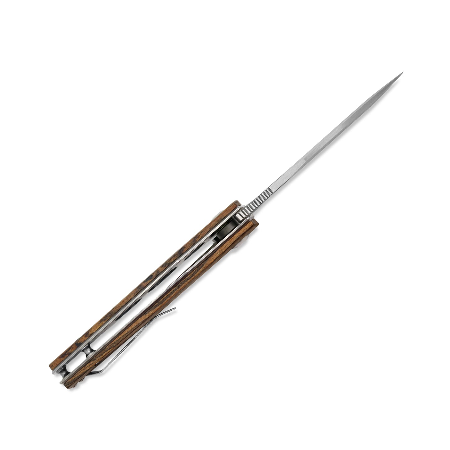 VORIXN Flipper Knife 2Cr13 & Bocote Handle (4.0" 9Cr8 Blade) KA013