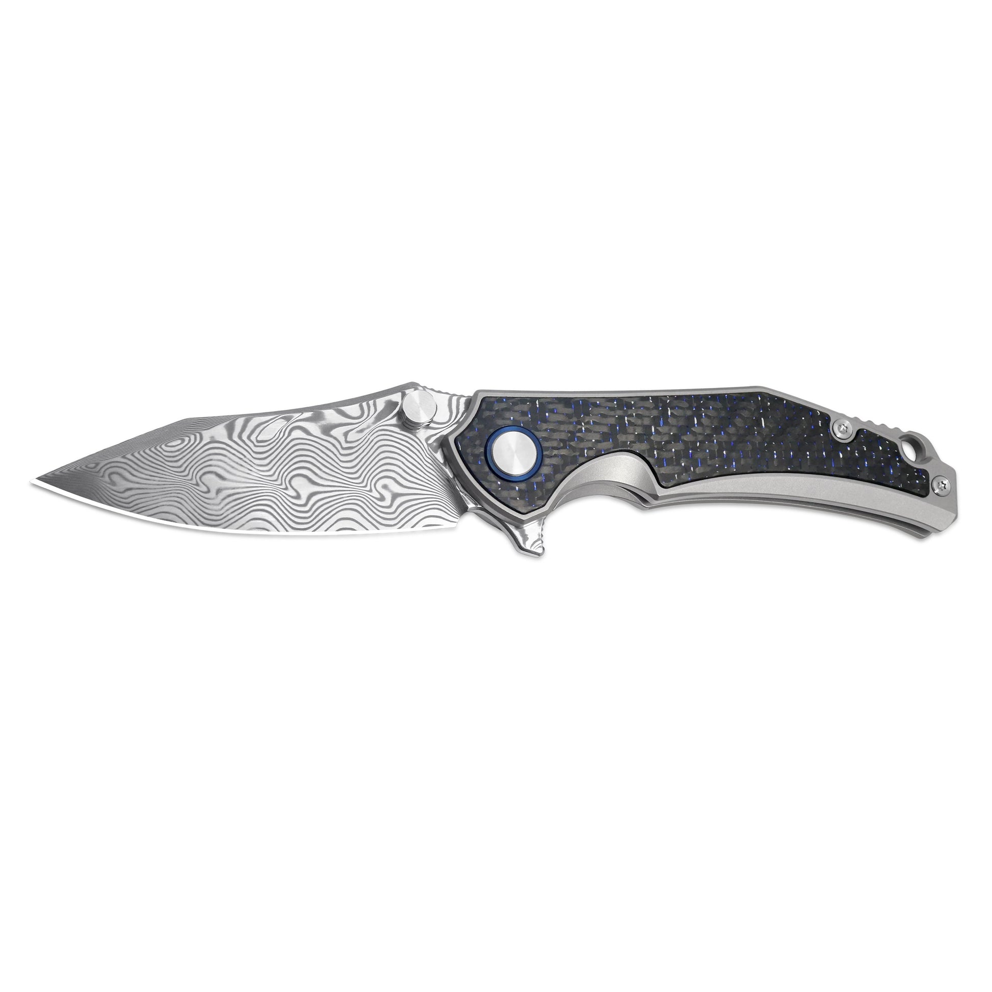 Eclipse Edge knife open, non-clip side, horizontal blade view