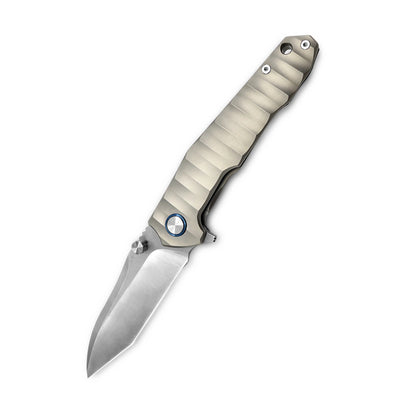 VORIXN Flipper & Thumb Stud Knife Titanium Handle (4.1" VG10 Blade) KB002