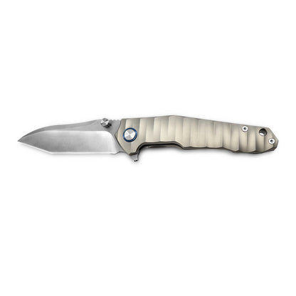 VORIXN Flipper & Thumb Stud Knife Titanium Handle (4.1" VG10 Blade) KB002