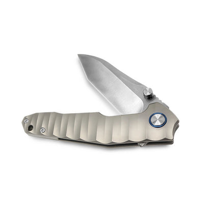 VORIXN Flipper & Thumb Stud Knife Titanium Handle (4.1" VG10 Blade) KB002