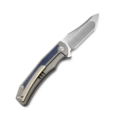 VORIXN Flipper Knife Titanium & Carbon Fiber Handle (4.7" VG10 Blade) KB003