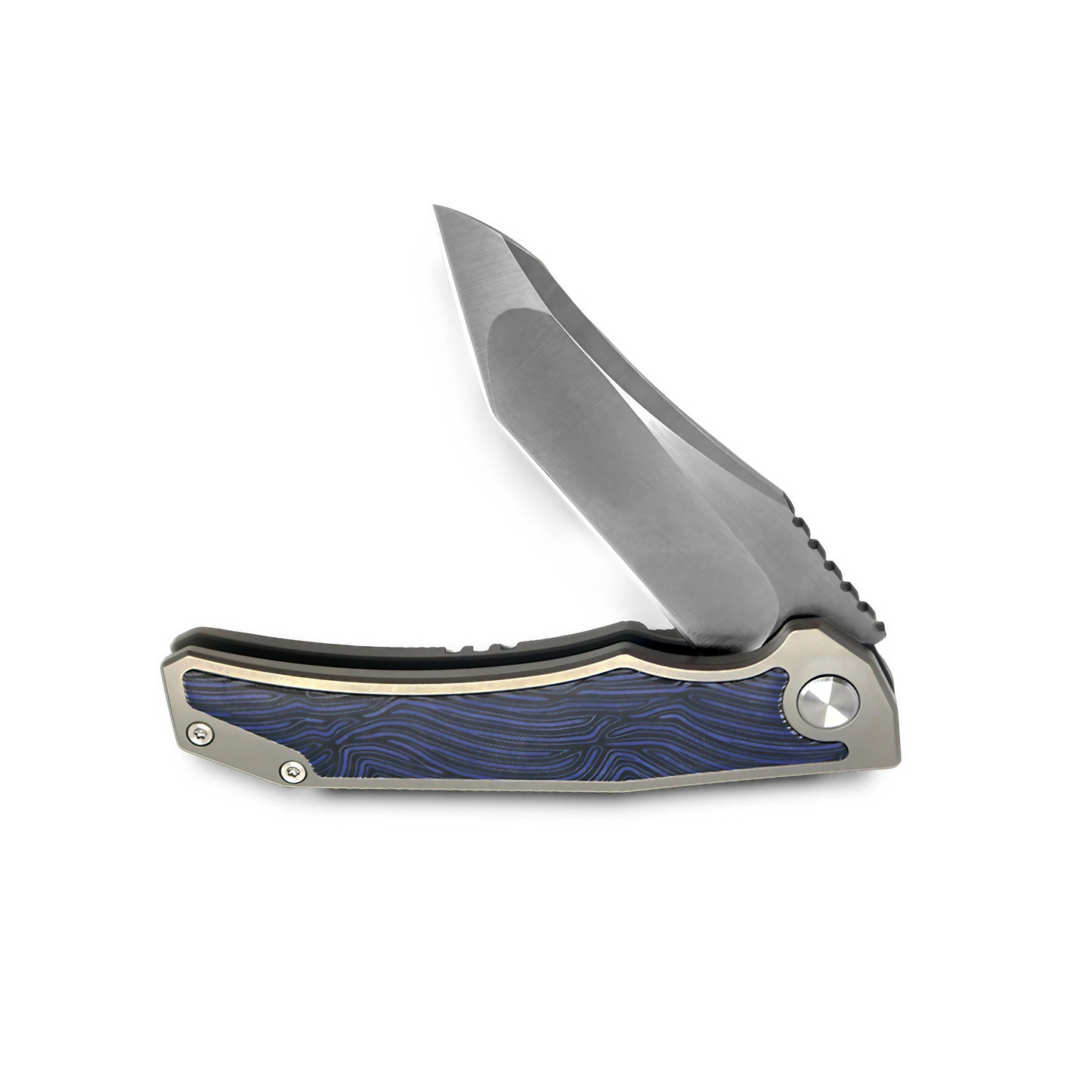 VORIXN Flipper Knife Titanium & Carbon Fiber Handle (4.7" VG10 Blade) KB003