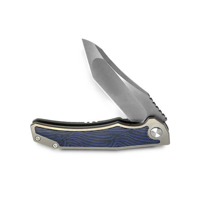 VORIXN Flipper Knife Titanium & Carbon Fiber Handle (4.7" VG10 Blade) KB003