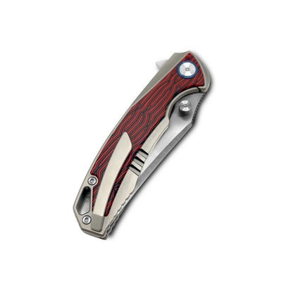 VORIXN Flipper & Thumb Stud Knife Titanium & Carbon Fiber Handle (4.3" VG10 Blade) KB004