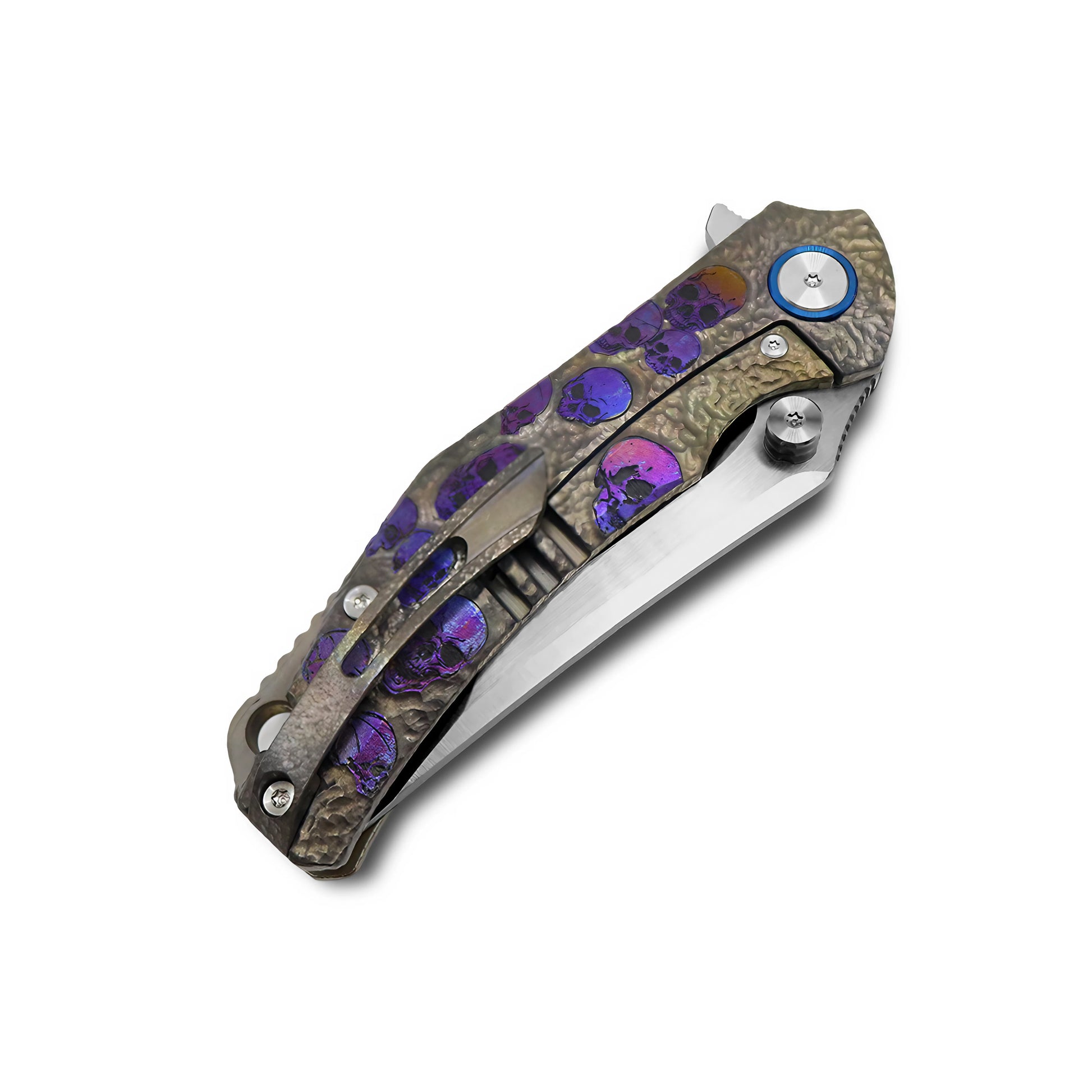 Close-up of VG10 blade edge on VORIXN Eclipse EDC pocket knife
