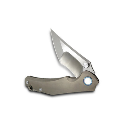 VORIXN Flipper & Thumb Stud Knife Titanium Handle (4.0" VG10 Blade) KB008