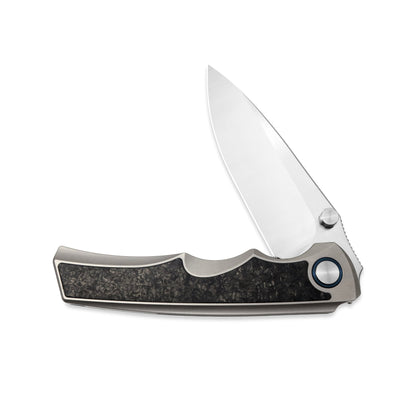 VORIXN Thumb Stud Knife Titanium & Carbon Fiber Handle (3.7" VG10 Blade) KB011