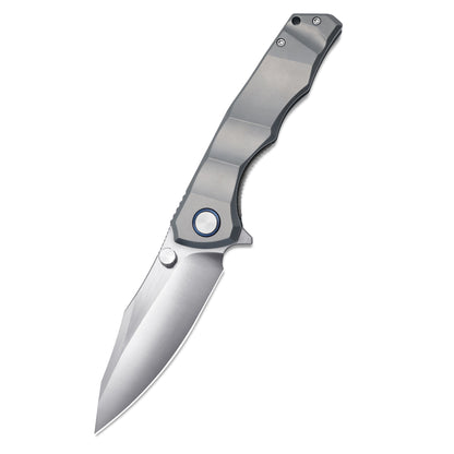 VORIXN Flipper & Thumb Stud Knife Titanium Handle (4.3" VG10 Blade) KB014