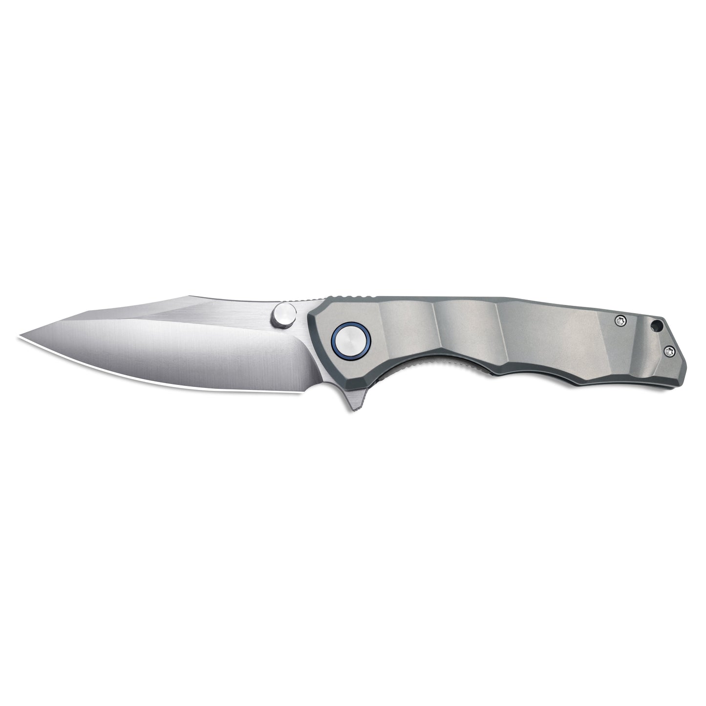 VORIXN Flipper & Thumb Stud Knife Titanium Handle (4.3" VG10 Blade) KB014