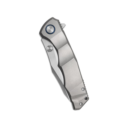 VORIXN Flipper & Thumb Stud Knife Titanium Handle (4.3" VG10 Blade) KB014